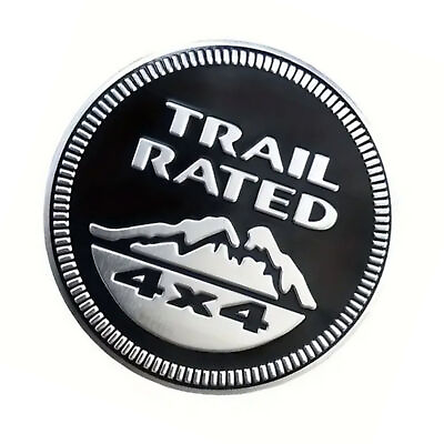 #ad For Jeep Liberty Wrangler Cherokee For Trail Rated 4x4 Fender Emblem Logo Badge $8.78