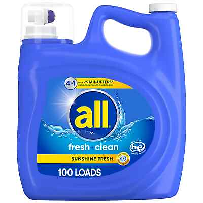 #ad all Liquid Laundry Detergent 4 in 1 with Stainlifters Fresh Clean Sunshine Fre $30.70