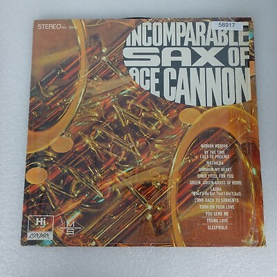 #ad Ace Cannon The Incomparable Sax w Shrink LP Vinyl Record Album $4.62