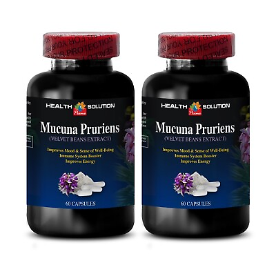 #ad Blood Pressure Solution MUCUNA PRURIENS VELVET BEANS Mental Alertness 2 bottles $37.84