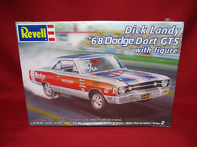 #ad Dick Landy 1968 Dodge Dart GTS 440 Figure Muscle Car #x27;68 Revell 1:25 Model Kit AU $99.99