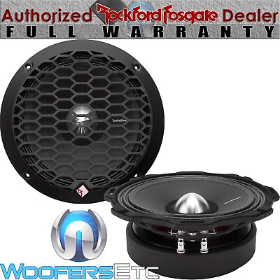 #ad 2 ROCKFORD FOSGATE PPS4 6 PUNCH 6.5quot; CAR AUDIO 4 OHM MID BASS SPEAKERS PAIR $159.98