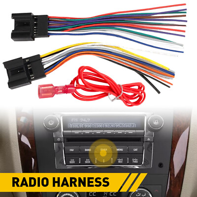 #ad Aftermarket Car Stereo Radio Wiring Harness Adapter for 2007 2014 Cadillac Chevy $10.79