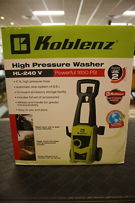 Brand New Koblenz HL 240V High Pressure Power Washer 1650 PSI $99.99
