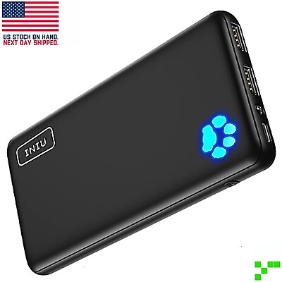 #ad INIU 10000mAh 5V 3A USB C In Out LED Battery Power Bank Portable Fast Charger $19.95