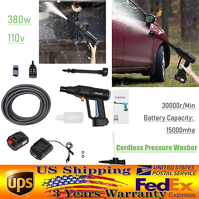 #ad #ad Electric High Pressure Water Spray Car Gun Cordless Portable Yard Washer Cleaner $84.55