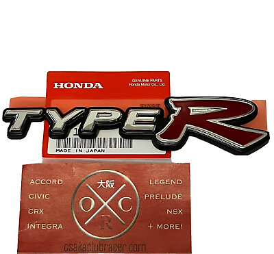 #ad #ad New OEM DC5 Honda Integra Type R Rear Emblem JDM Acura RSX 02 06 03 04 05 Genuin $62.50