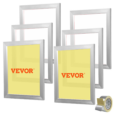 #ad VEVOR 6 Pack 16quot; x 20quot; Aluminum Frame Silk Screen Printing Screens with 110 Mesh $84.99