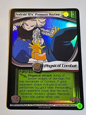 #ad Android 18#x27;s Pressure Routine 2003 Score Limited Dragon Ball Z DBZ TCG FOIL #33 $15.00