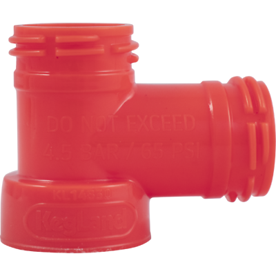 Carbonation Ball Lock Cap Tee Fitting Turn 2 Liter Bottle into Pressurized Keg $7.65