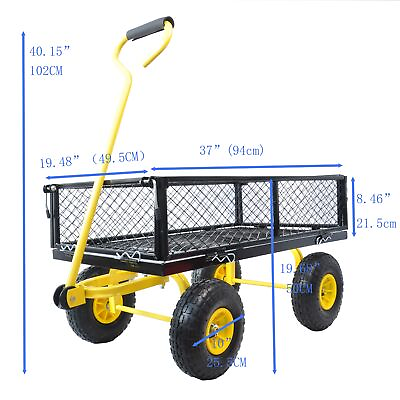 #ad Wagon Cart Garden Cart Truck Make It Easier To Transport Firewood $72.99