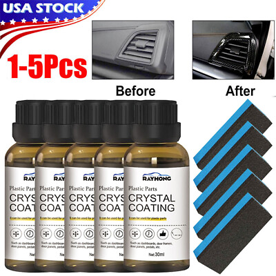 #ad Plastic Parts Crystal Coating Easy to Use Car Refresher Great Gloss Protection $12.65