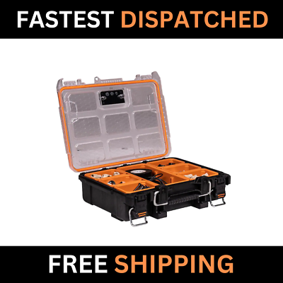 #ad Ridgid Small Parts Organizer Compact Pro Gear System 22quot; 6 Compartment Tool Case $27.00