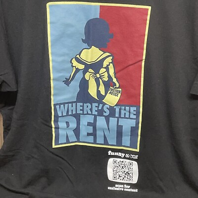 #ad #ad Funny or Die Shirt Size XL Black Where’s The Rent Eviction Notice Will Ferrell $9.99