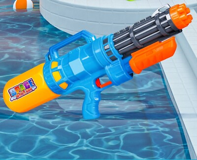 #ad Water Gun Gatling Amusement Weapon High Pressure Cannon Large Capacity Pistol AU $22.95
