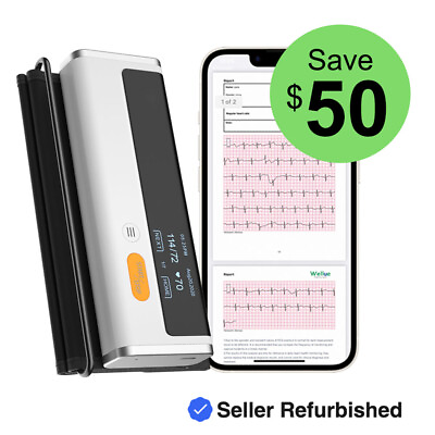 #ad Wellue Armfit Plus Blood Pressure Monitor EKG free AI ECG analysis，Refurbished $49.99