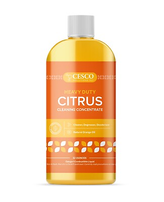 #ad Heavy Duty Citrus Cleaning Concentrate – D Limonene Orange Oil 32oz by Cesco $26.99