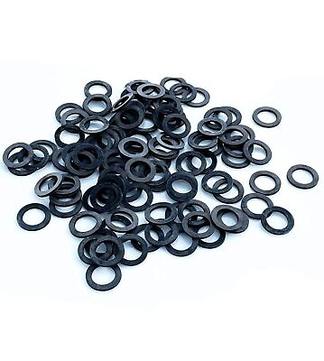 #ad 1 1 2quot; Od x 1quot; Id x 1 8quot; Thick Rubber Washer Gaskets Dumbbell Barbell Spacers $11.99
