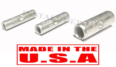 #ad 300 Uninsulated Butt Connectors Wire Terminals ALL SIZES 22 10 GAUGE Solderless $17.99