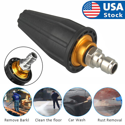 #ad 1 4quot; 4000PSI High Pressure Washer Turbo Nozzle Rotating Spray Tip UK $13.99