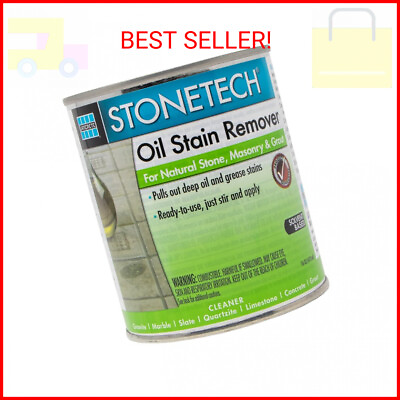 #ad STONETECH Oil Stain Remover Cleaner for Natural Stone Grout amp; Masonry 1 Pint $34.11