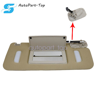 #ad 1PCS For GM Truck amp; SUV 07 14 Sun Visor Front Right Side Beige with Mirror $106.59
