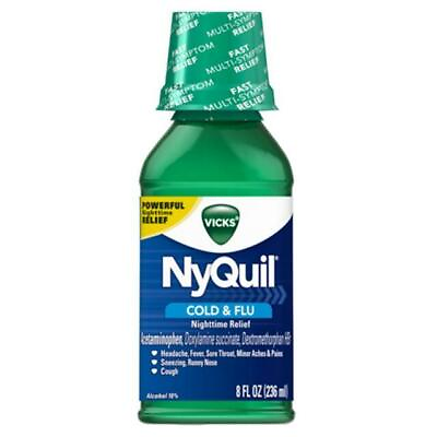 #ad NYQUIL ORIGINAL COLD AND FLU 8OZ $12.26