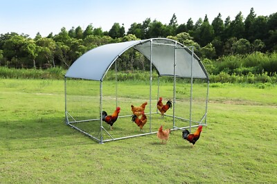 #ad Outdoor Large Walk In Chicken Coop Backyard Hen House Farm Ranch Poultry Cage $219.99
