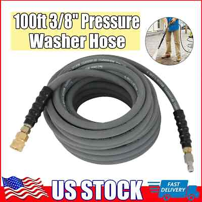 Pressure Washer Parts 100 ft foot 3 8quot; Gray Non Marking 4000psi Pressure Hose #ad #ad $78.94