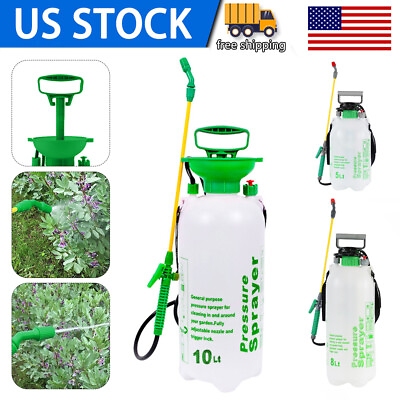 #ad #ad 1.3 2 2.7 Gallon Lawn Garden Pump Pressure Sprayer for Yard Weed Plant Green US $26.90