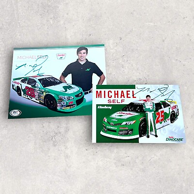 #ad 2 Michael Self CAMRY ARCA MENARDS #25 SINCLAIR autographed NASCAR photos LOT $9.49