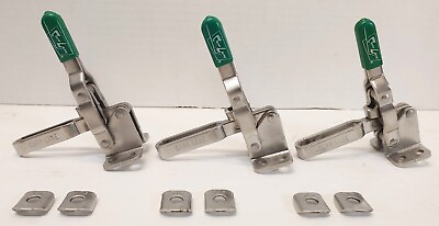 #ad Lot of 3 Carr Lane Stainless Steel Toggle Clamps CL 253 VTC S 200 Lb. Cap. USA $45.08