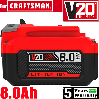#ad #ad For Craftsman 8.0Ah 20 Volt 20V Max V20 Li Ion Battery CMCB206 CMCB204 CMCB202 $25.89