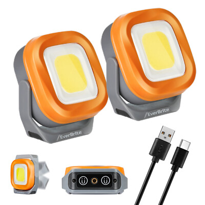 #ad 1000Lumen USB Rechargeable LED Work Light Magnetic Super Bright Worklight 2 PACK $40.99