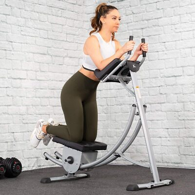 #ad XtremepowerUS Abs Abdominal Exercise Machine Ab Work Out Crunch Roller Fitness $189.95