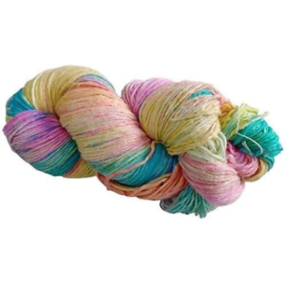 #ad #ad Knitsilk 100% Recycled and Hand Dyed Silk Roving Worsted Yarn Luxurious amp; Soft $69.30