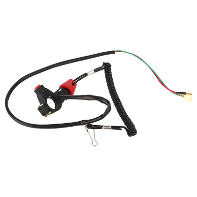 #ad ▾ Engine Cord Lanyard Kill Stop Switch Safety Tether 12V CO For Motor ATV Boat $8.02