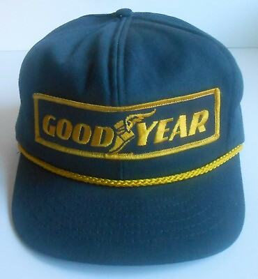 #ad VINTAGE GOODYEAR HAT #1 IN RACING SWINGSTER MADE IN USA LOGO BRAIDED TIRES $44.99