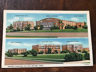 #ad Abilene Christian College Abilene Texas TX Postcard $2.99