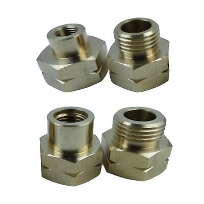 #ad 4 Pieces Brass Euro Gas Cartridge Adapter Professional Easily Install Sturdy $20.19