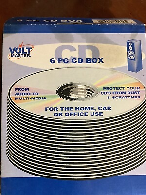 #ad Volt Master Disk 6 PC CD BOX Pack Brand New DVD CD Superior Protection Black $12.90