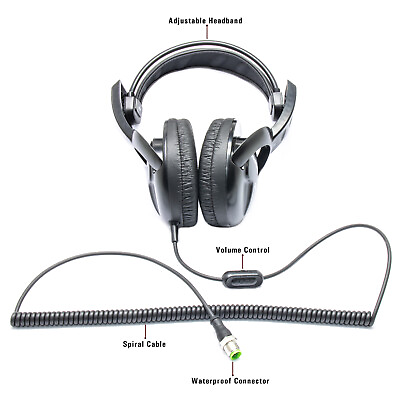 #ad #ad Nokta Makro KOSS Headphones w Waterproof Connector works w Legend amp; Simplex $84.99