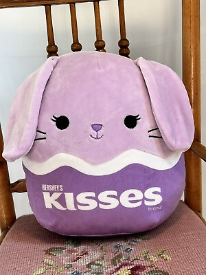 #ad Squishmallow 9” Hershey Kisses Bubbles Bunny Purple Plush Stuffed Hard To Find $15.00