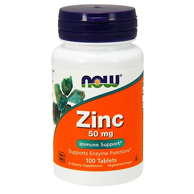 #ad NOW Foods Zinc Gluconate 50 mg 100 Tablets $5.59