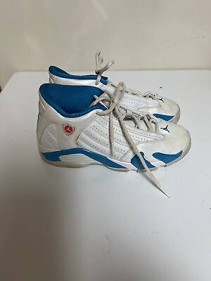 #ad Jordan Boys Retro 14 Neptune Blue 467798 107 Sz 6.5Y W8 Basketball Gym Nike $64.95