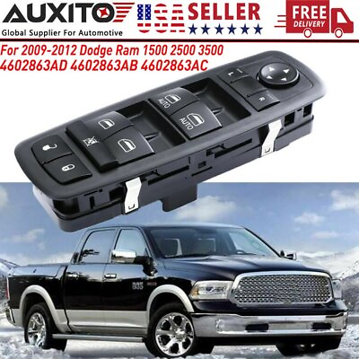 #ad Power Master Window Lock Switch For 2009 2012 Dodge Ram 1500 2500 3500 Quad Cab $24.99