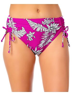 #ad California Waves Women#x27;s Multi Color Tie Details Side Tie Swimsuit Bottom S $1.69