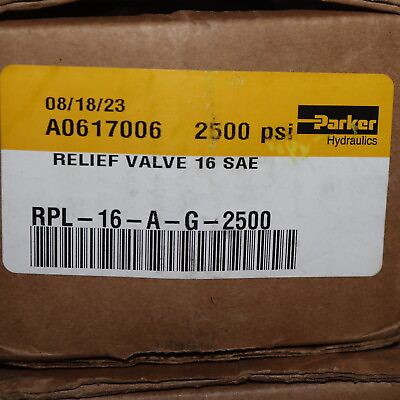 #ad Parker Hydraulic Pressure Relief Valve RPL 16 A G 2500 $351.04
