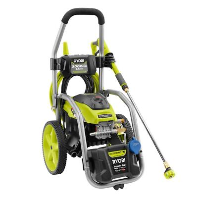 #ad RYOBI Electric Pressure Washer 3000 PSI 1.1 GPM w Surface CleanerCaster Wheels $454.98