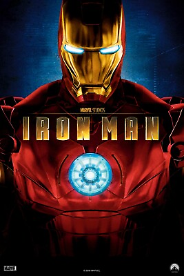 #ad #ad IRON MAN Movie Poster RePrint Wall decal art Marvel first movie avengers 655 $11.99